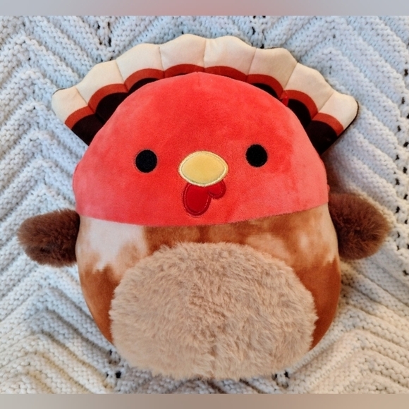 Gavi the Turkey 10 inch Squishmallow Plush Kellytoy 2022 Holiday Stuffed Animal - Picture 1 of 6